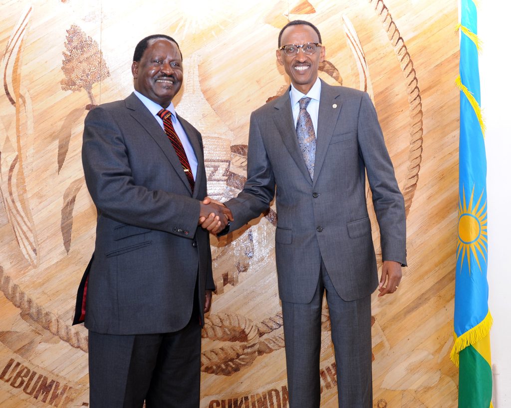 PEREZIDA KAGAME YIHANGANISHIJE UMURYANGO WA RAILA ODINGA